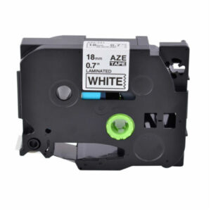 TZe-241 Laminated Tape 18mm Black White